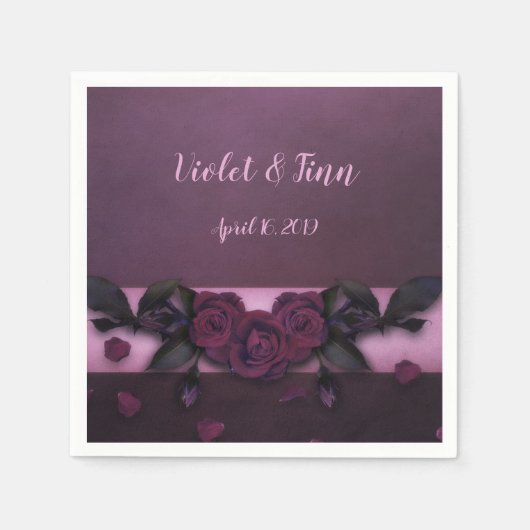 Plum-Rozen Servet (Voorkant)