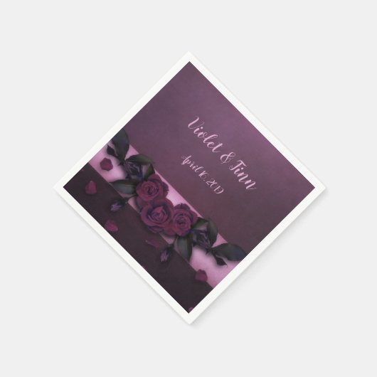 Plum-Rozen Servet (Hoek)