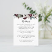 Plum Sage Ivory Pink Floral budget bruiloft detail (Staand voorkant)