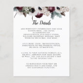 Plum Sage Ivory Pink Floral budget bruiloft detail (Voorkant)