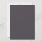 Plum Shadowy Bloom Wedding Kaart (Achterkant)