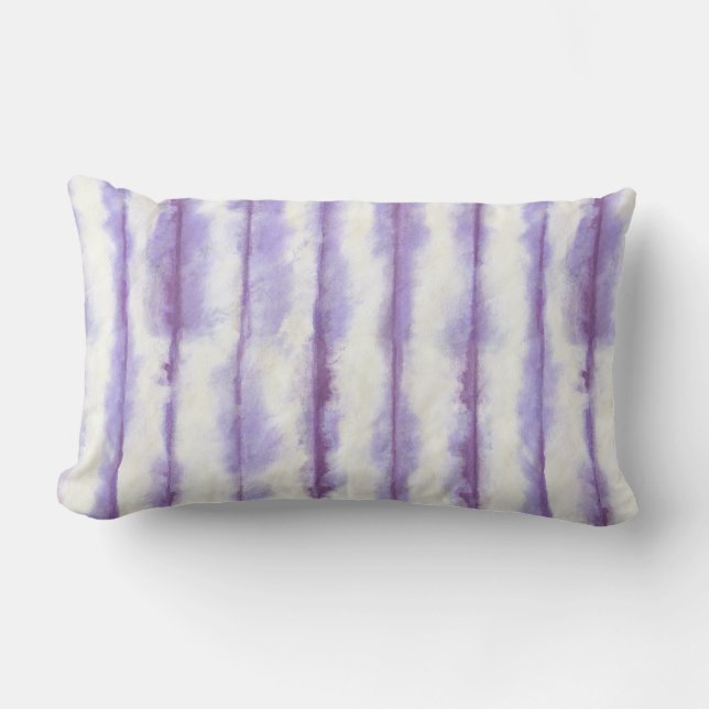 Plum Shibori Tie Dye Kussen (Voorkant)