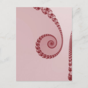 Plum Simple Spiral Briefkaart