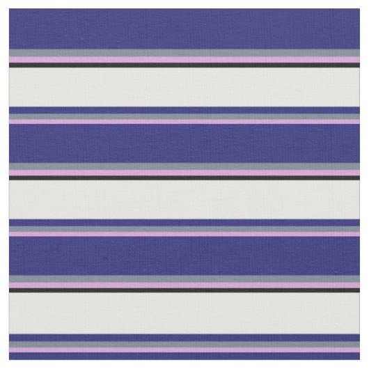 Plum, Slate Grey, Midnight Blue, White en Black Stof (Close Up)