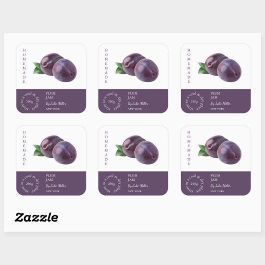 Plum Small Business Label (Vel)