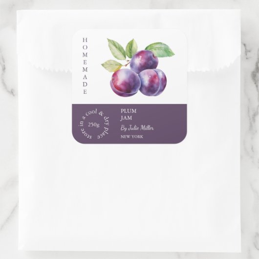 Plum Small Business Label (Tas)