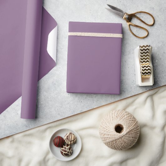 Plum Solid Color Cadeaupapier (Crafts)