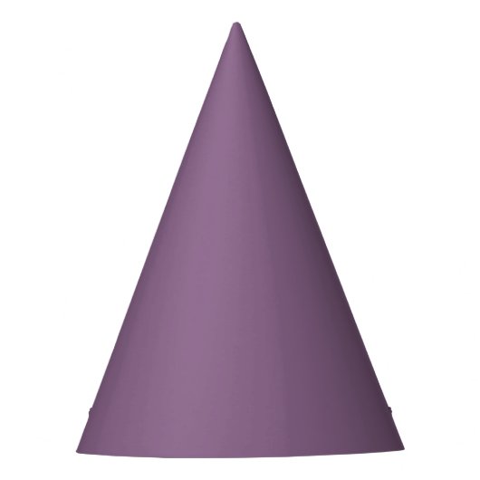 Plum Solid Color Feesthoedjes (Voorkant)