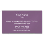 Plum Solid Color Visitekaartje Magneet (Voorkant)