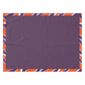 Plum Solid Tiger Lined Striped Table Cloth Tafelkleed (Voorkant (Horizontaal))