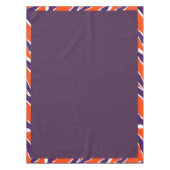 Plum Solid Tiger Lined Striped Table Cloth Tafelkleed (Voorkant)