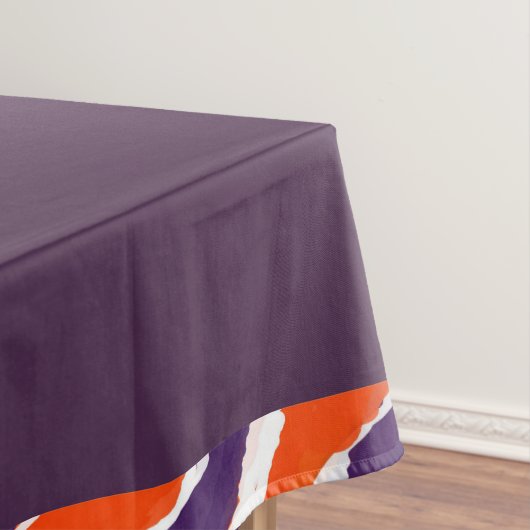 Plum Solid Tiger Lined Striped Table Cloth Tafelkleed (Voorbeeld)