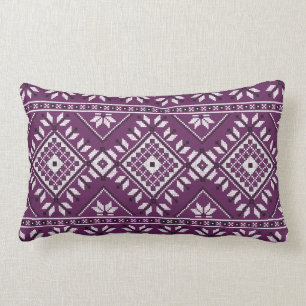 Plum Southwest Aztec Native Tribal Pattern Kussen
