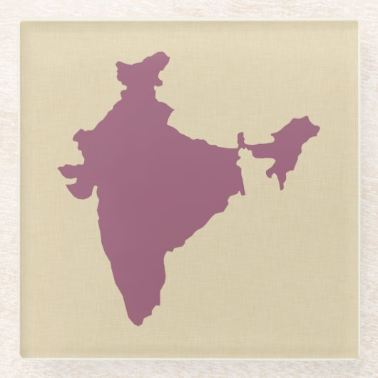 Plum Spice Moods India Glazen Onderzetter (Voorkant)