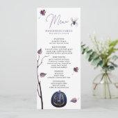 PLUM SPOOKY POMPOEN SPIN HERFST LEAF HALLOWEEN MENU (Staand voorkant)