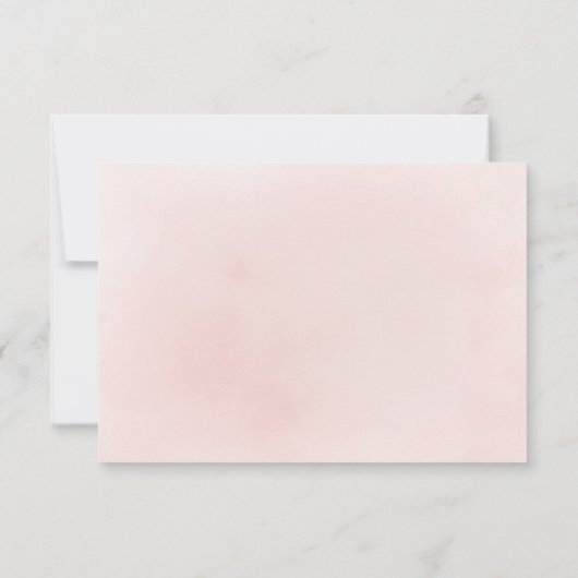 Plum & stoffige roze rustieke boho bloemendank u bedankkaart (Achterkant)