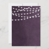 Plum String Lights Blank Uitnodiging Sjabloon (Voorkant)
