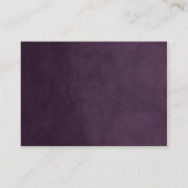 Plum String Lights Bruiloft Escort Kaarten Plaatskaartje (Achterkant)