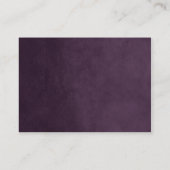 Plum String Lights Bruiloft invoegen Kaart (Achterkant)