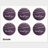Plum String Lights Dank u Sticker (Vel)