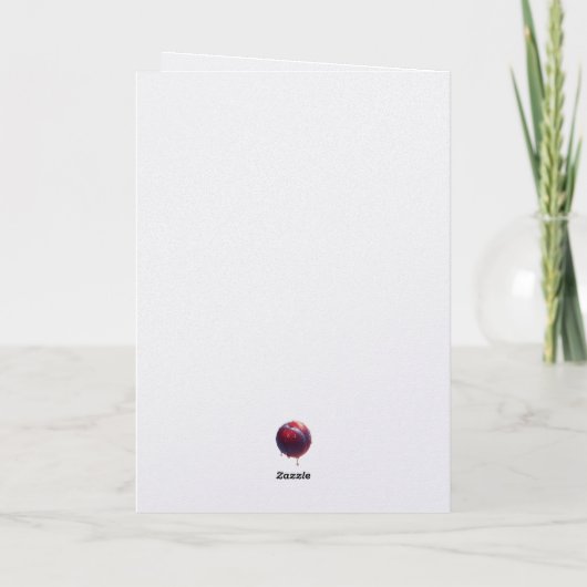 Plum Sweet Valentines Kaart (Achterkant)