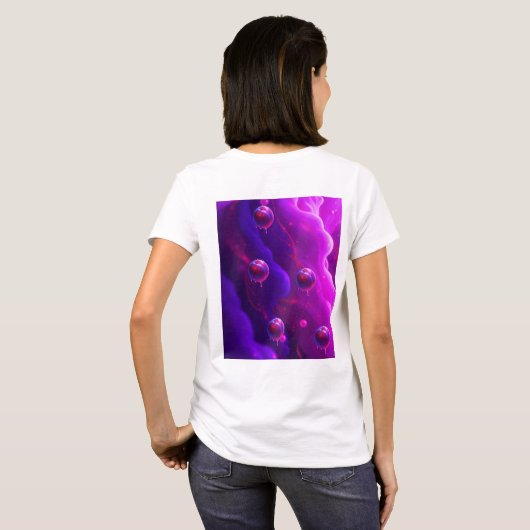 Plum Sweet Waterfall T-shirt (Achterkant volledig)