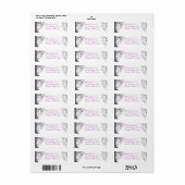 Plum Swirl Wood Grain Tree Return Address #2 Etiket (Full Sheet)