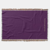 Plum/Tan - Throw Blanket - HAMbyWhiteGlove Deken (Voorkant)