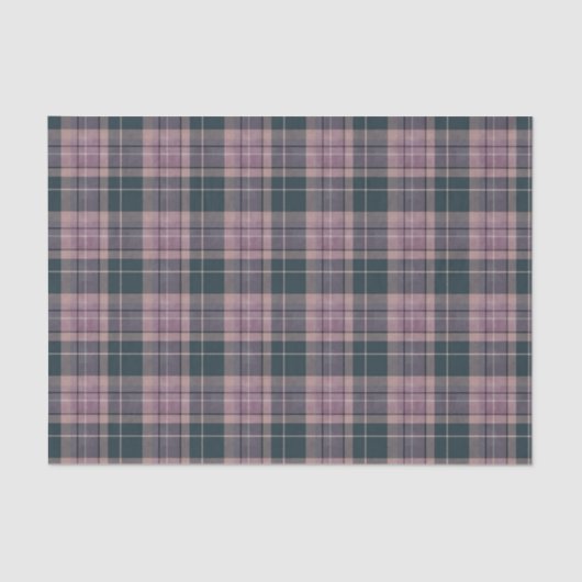 Plum tartan tissuepapier (Voorkant)