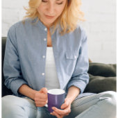 Plum Tranquility - Elegante Plum Blauwgroen Gradie Koffiemok