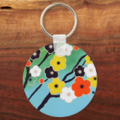 Plum Tree in Blossom Sleutelhanger (Voorkant)