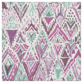 Plum Triumphant Boho Chic Tribal Ikat Stof (Swatch)