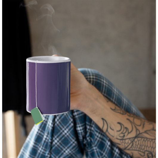 Plum Twilight - Elegante Plum Blue Gradient Mok