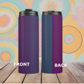 Plum Twilight - Elegante Plum Blue Gradient Tumble Thermosbeker