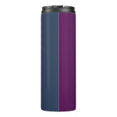 Plum Twilight Gradient Thermische Tumbler met Hart Thermosbeker (Achterkant)