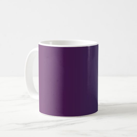Plum Twilight - Monogram Gradiënt Koffie Mok (Voorkant links)