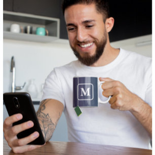 Plum Twilight - Monogram Gradiënt Koffie Mok