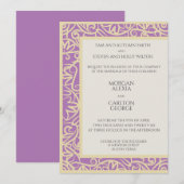 Plum-uitnodiging voor elke gelegenheid kaart (Voorkant / Achterkant)