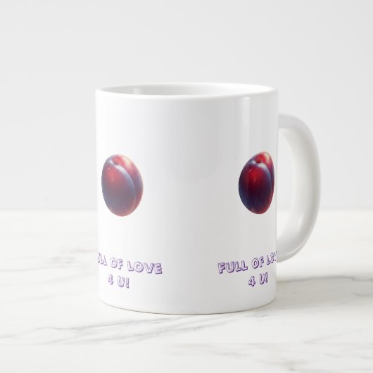 Plum Valentines Grote Koffiekop (Voorkant rechts)