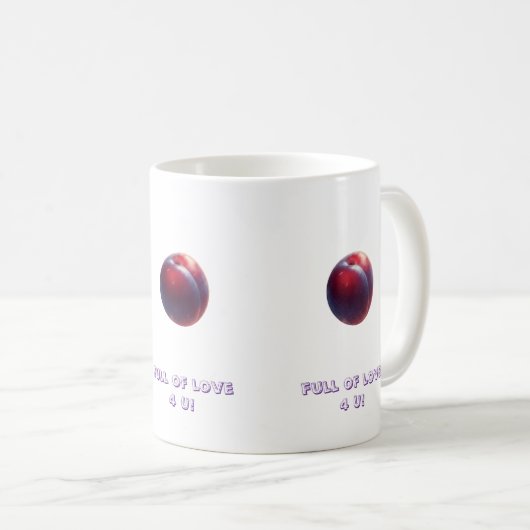 Plum Valentines Koffiemok (Voorkant rechts)