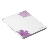 Plum Waterverf Flowers Notitieblok (Schuin)