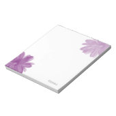 Plum Waterverf Flowers Notitieblok (Linkerzijde)