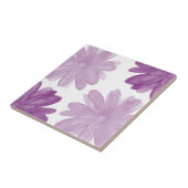 Plum Waterverf Flowers Tegeltje (Zijkant)