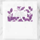 Plum Waterverf Leaves labels (Tas)