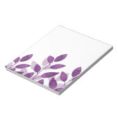 Plum Waterverf Leaves Notitieblok (Linkerzijde)