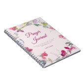 Plum Waterverf Sweet Pea Floral Prayer Journal Notitieboek (Rechterzijde)