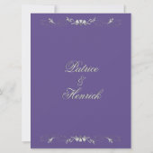 Plum Wedding Kaart (Achterkant)