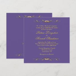 Plum Wedding Kaart