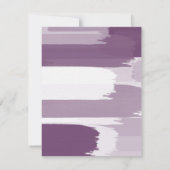 Plum White Brushstrokes Kaart (Achterkant)