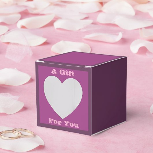 Plum Wine Paarse Lente Seizoen Effen Kleur Bedankdoosjes (Huwelijk)